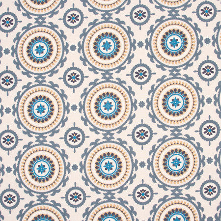 Suzanni Way Azure by Carole Designer Fabric Spearmint 84% Cotton, 16% Polyester India N/A 9 1/2" V, 10 5/8" H 51.5" - Swanky Fabrics -