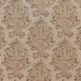 Miss Me Brown by Carole Designer Fabric Love Affair 67% POLY,19% COTTON,8% LINEN,6% VISCOSE- TURKEY N/A Horizontal: 13 3/8" and Vertical: 10 1/4" V 55" - Swanky Fabrics -