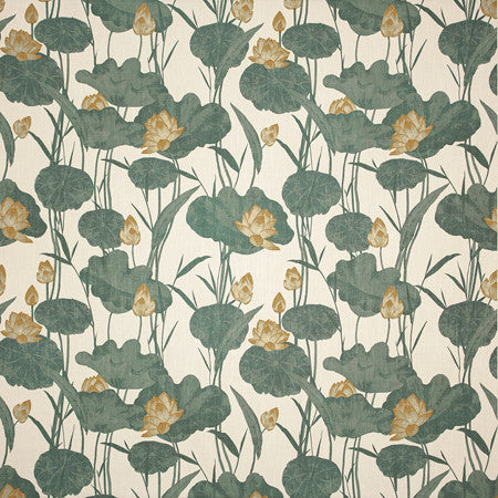 Be Seen Saffron by Carole Designer Fabric Misty Glen 72% Polyester, 20% Rayon, 8% Linen China 27" V, 27 1/4" H 55"" - Swanky Fabrics -