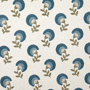 Carole Fabric Kindly Expression Prussian