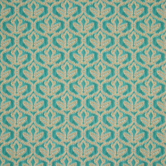 Dovetail Teal by Carole Designer Fabric Refined Beauty 90% Cotton, 10% Linen Pakistan Passes 25,000 Double Rubs Wyzenbeek </p><p>Repeat: 6 1/4" V, 6 1/4" H 54" - Swanky Fabrics -