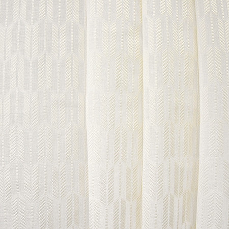 Heading Out Cream by Carole Designer Fabric Sheer Luxury 100% Polyester TURKEY N/A 1 1/2" V, 3 7/8" H 118" - Swanky Fabrics -