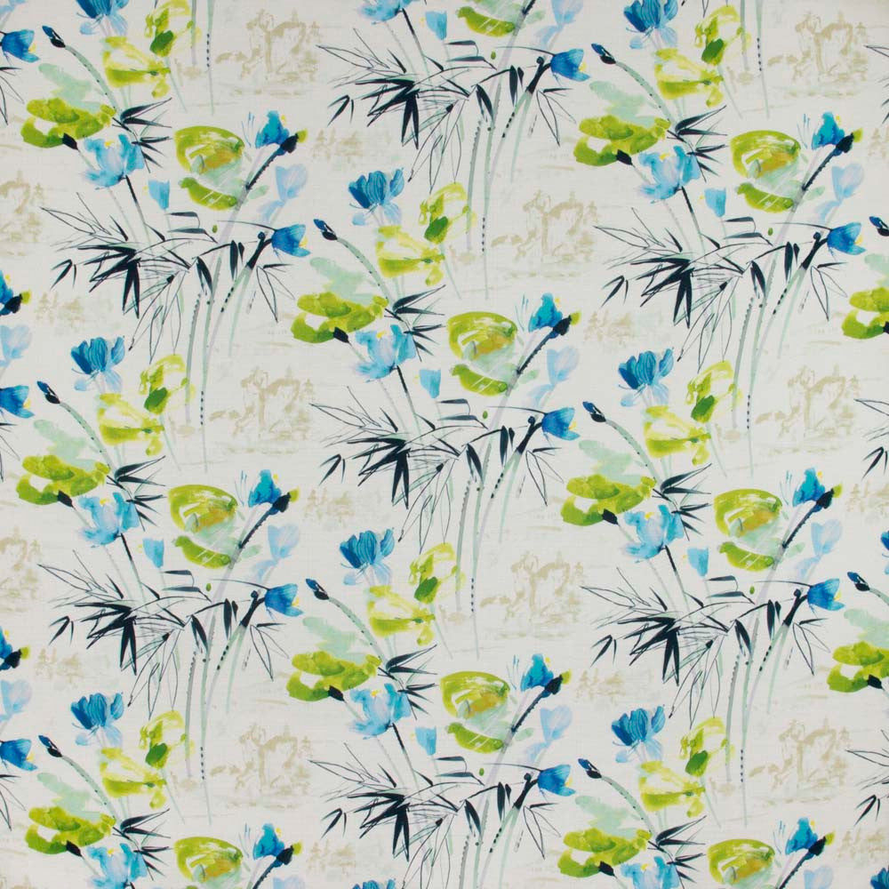 Biretta Bluegrass by Carole Designer Fabric Night Sky 100% Cotton -Soil & Stain Repellent S Korea Passes 15,000 Double Rubs Wyzenbeek Horizontal: 27 and Vertical: 18 54 - Swanky Fabrics -