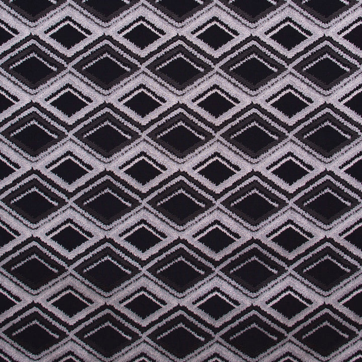 Shake It Up Eclipse by Carole Designer Fabric White Smoke 39% Viscose, 33% Polyester, 28% Cotton India N/A Horizontal: 6.75 and Vertical: 6 53.5 - Swanky Fabrics -