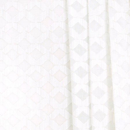 Diamond Path Beige by Carole Designer Fabric Sheer Marvel 100% Polyester TURKEY N/A Horizontal: 4" and Vertical: 3 3/4" V 118" - Swanky Fabrics -