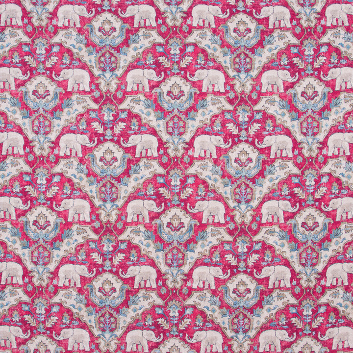 Elephant Parade Vintage Rose by Carole Designer Fabric Jungle Safari 55% Linen, 45% Viscose-Soil Release S Korea Passes 27,000 Double Rubs Wyzenbeek Horizontal: 13.5 and Vertical: 13.5 54 - Swanky Fabrics -