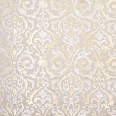 Kindness Within Flax by Carole Designer Fabric Wellington 100% Polyester CHINA 40,000 Wyzenbeek Double Rubs 13 1/4" V, 14 1/2" H 55" - Swanky Fabrics -