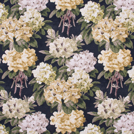 As We Love Midnight by Carole Designer Fabric Lemongrass 100% Cotton-SSR Peru Passes 24,000 Double Rubs Wyzenbeek Horizontal: 13 1/2" D and Vertical: 34" V 54" - Swanky Fabrics -