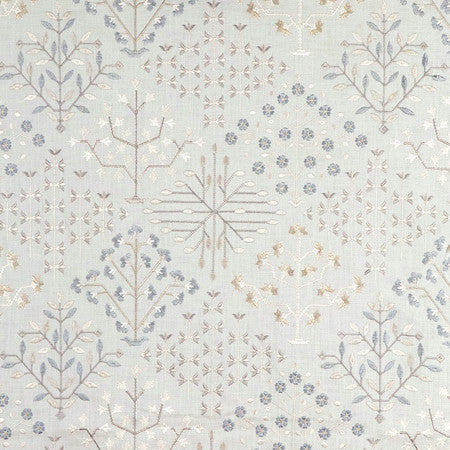 <p>Prosperity Silver by Carole Designer Fabric</p><p><strong>Required Minimum Quantity Purchase: 2 yards</strong></p><p>Book: Forget Me Knot</p><p>Content: Base: 100% Cotton Embr: 100% Viscose</p><p>Origin: </p><p>Performance: N/A</p><p>Repeat: 15 1/2" V, 17 3/8" H</p><p>Width: 52*"</p>