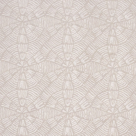 Unforgettable Time Bisque by Carole Designer Fabric State Of The Art 100% Polyester CHINA 7 1/8" V, 7" H 55" - Swanky Fabrics -