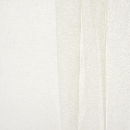 Reclaim Linen White by Carole Designer Fabric Pure & Simple,Sheer Clarity,Sheer Clarity II,Sheer Basics III 100% Polyester Turkey None 118" - Swanky Fabrics -