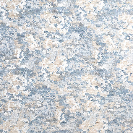 Beauty Blooms Lake by Carole Designer Fabric Form & Texture 82% Polyester, 13% Linen, 5% Cotton 9,000 Wyzenbeek Double Rubs 22" V, 14" H 54" - Swanky Fabrics -