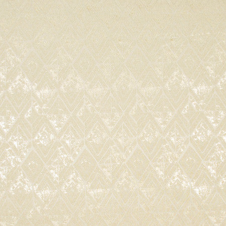 Hologram Beige by Carole Designer Fabric Birch 93% Polyester, 7% Metallic Turkey N/A 8 1/4" V, 7" H 54" - Swanky Fabrics -