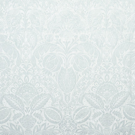 Just Dreaming Glacier by Carole Designer Fabric Wellington 100% Polyester INDIA 48,000 Wyzenbeek Double Rubs 28 3/4" V, 18" H HD 54.5" - Swanky Fabrics -