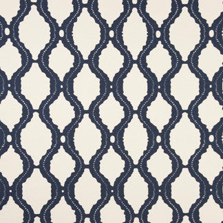 Reckless Love Navy by Carole Designer Fabric Ever After 100% Cotton Brazil Passes 30,000 Double Rubs Wyzenbeek 12" V, 6" H 62" - Swanky Fabrics -