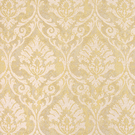 Be Yourself Empire Gold by Carole Designer Fabric Radiance 93% Polyester, 7% Linen India 27" V, 13 1/4" H HD 56" - Swanky Fabrics -