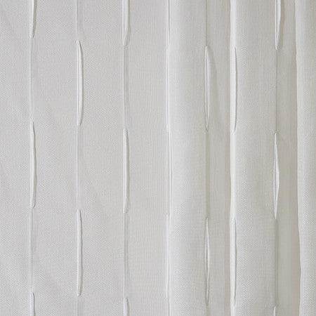 Original Thought White by Carole Designer Fabric Sheer Philosophy 100% Polyester Turkey N/A 7 1/2" V, 4" H 118" - Swanky Fabrics -