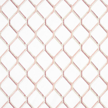 Money Maker Blush by Carole Designer Fabric Prisma Base: 100% Cotton. Embr: 75% Cotton, 25% Rayon INDIA 6 1/4" V, 4 3/8" H 52" - Swanky Fabrics -