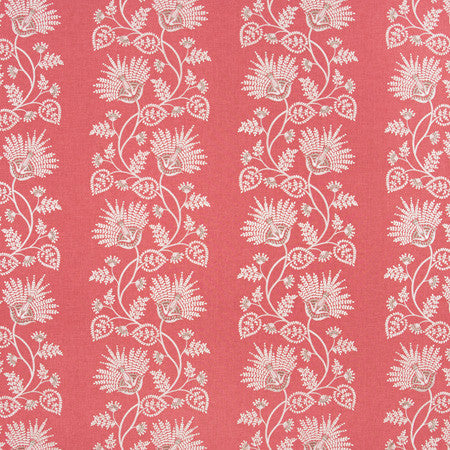 Love & Respect Blossom by Carole Designer Fabric Geranium 52% Polyester, 48% Cotton India N/A 12 1/2" V, 12 1/2" H 51" - Swanky Fabrics -