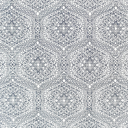 Great Love Nautic by Carole Designer Fabric Bluebell 80% Cotton, 20% Polyester India N/A 12 1/2" V, 8 7/8" H 51.5" - Swanky Fabrics -
