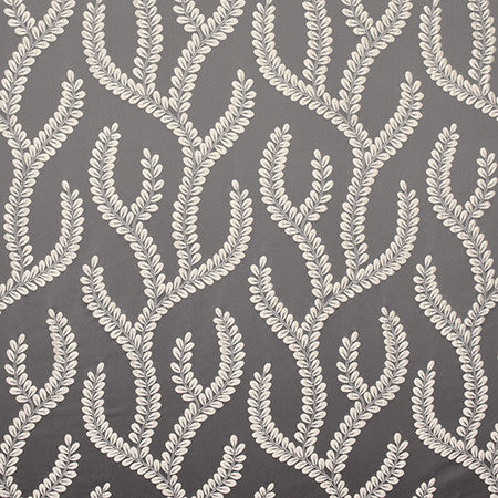 In Its Path Black Pearl by Carole Designer Fabric Radiance 100% Polyester India N/A 20 1/2" V, 9 1/2" H 54" - Swanky Fabrics -