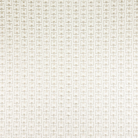 Breakthrough Linen by Carole Designer Fabric Hidden Treasure Base: 52% Cotton, 48% Poly Embr: 79% Cotton, 21% Viscose India 2 3/8" V, 4 1/2" H 53" - Swanky Fabrics -