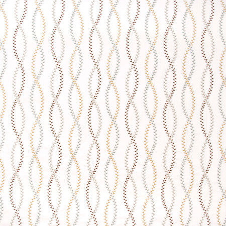 Tiny Leaves Timber by Carole Designer Fabric Geranium 88% Cotton, 12% Viscose India 13" V, 6 1/4" H 50" - Swanky Fabrics -