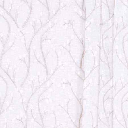 Night Away Cloud by Carole Designer Fabric Sheer Intrigue 54% Linen, 32% Cotton, 14% Polyester India 9" V, 13 1/4" H 52" - Swanky Fabrics -