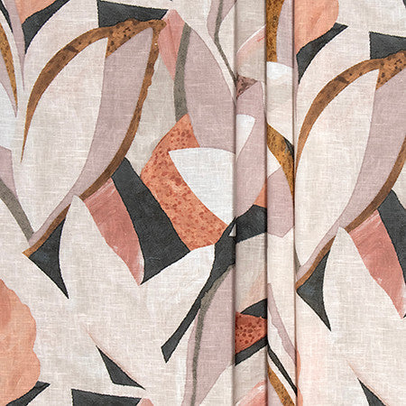 Flickering Light Rosewood by Carole Designer Fabric Sheer Impressions 100% Recycled Fr Polyester N/A 31 1/2" V, 21 5/8" H 119" - Swanky Fabrics -