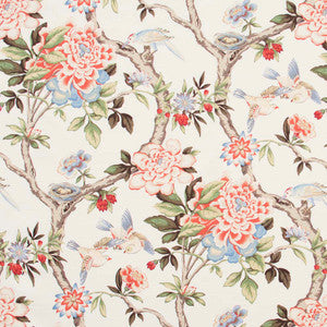Carole Fabric Bird Sanctuary Persimmon