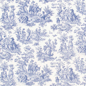 Carole Fabric Country Toile Indigo