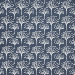 Carole Fabric Ginkgo Sketches Indigo