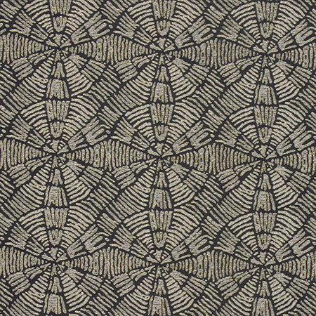 Unforgettable Time Noir by Carole Designer Fabric State Of The Art 100% Polyester CHINA 7 1/8" V, 7" H 55" - Swanky Fabrics -