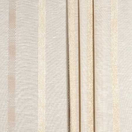 Full Of Joy Sand by Carole Designer Fabric Sheer Impressions 69% Cotton, 22% Polyester, 9% Viscose N/A 8 1/4" H 116" - Swanky Fabrics -