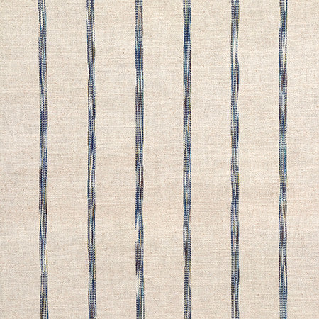 Lone Road Deep Navy by Carole Designer Fabric Go West 58% Linen, 42% Cotton N/A 2 3/8" H 54" - Swanky Fabrics -