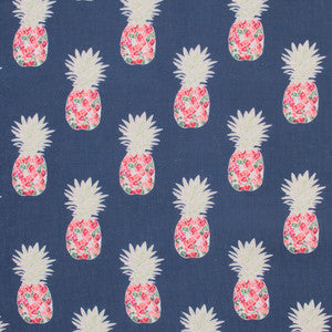 Carole Fabric Happy Pineapple Navy