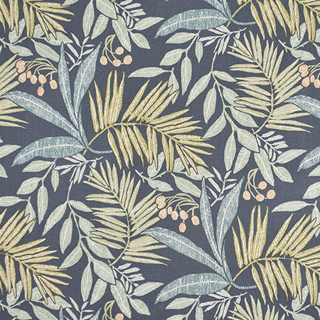 Greenhouse Eden by Carole Designer Fabric Jade 80% Cotton, 20% Linen-SSR Pakistan 12,000 Wyzenbeek Double Rubs 25 1/4" V, 13 1/2" H HD 54" - Swanky Fabrics -
