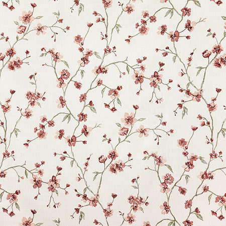 Music Lover Blossom by Carole Designer Fabric Dawn & Dusk Base: 69% Cotton, 31% Polyester. Embr: 100% Rayon India 25 1/4" V, 12 1/2" H HD 50" - Swanky Fabrics -