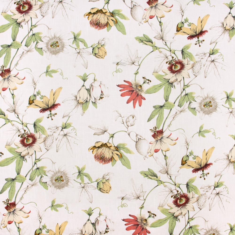 Dear Diary White Tea by Carole Designer Fabric Vibrance 55% Linen, 45% Rayon- Soil & Stain Repellent Finished In USA Passes 15,000 Double Rubs Wyzenbeek Horizontal: 27 and Vertical: 2525 54 - Swanky Fabrics -