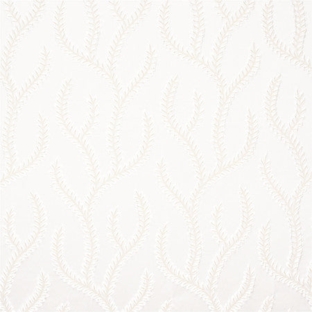 In Its Path Off White by Carole Designer Fabric Radiance 100% Polyester India N/A 20 1/2" V, 9 1/2" H 54" - Swanky Fabrics -