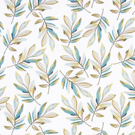 In The Wind Everglade by Carole Designer Fabric Lemongrass 76% Polyester, 24% Cotton India 18 7/8" V, 17" H 51" - Swanky Fabrics -