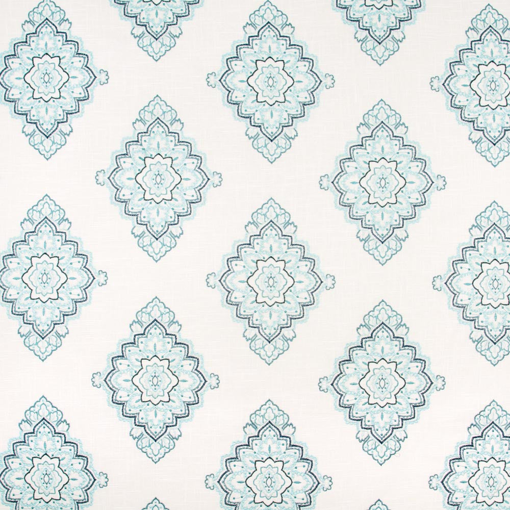 My Alibi Peacock by Carole Designer Fabric Vibrance 55% Linen, 45% Rayon China Passes 30,000 Double Rubs Wyzenbeek Horizontal: 1775 and Vertical: 155 53 - Swanky Fabrics -