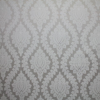 Amaranthus Pewter by Carole Designer Fabric Frosted Glass 100% Polyester India N/A 16 3/8" V, 12 3/4" H 54" - Swanky Fabrics -