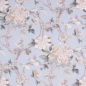Carole Fabric Bird Sanctuary Platinum