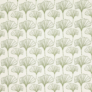 Carole Fabric Ginkgo Sketches Moss
