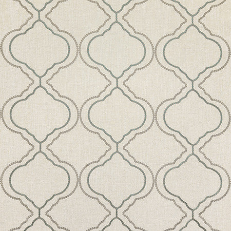 Opening Ceremony Spa by Carole Designer Fabric Dewdrop 50% Polyester, 25% Viscose, 17% Cotton, 8% Linen India N/A 9 1/4" V, 10 3/4" H 53" - Swanky Fabrics -
