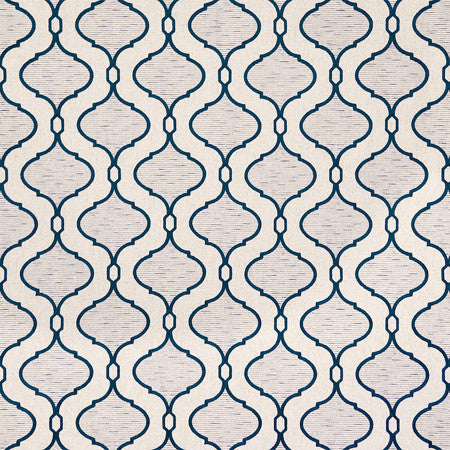 You Guessed It Midnight by Carole Designer Fabric Blue Crush Base: 85% Polyester, 9% Linen, 4% Viscose, 2% Acrylic Embr: 57% Viscose, 23% Polyester, 20% Acrylic India 7 5/8" V, 4 1/4" H 51"" - Swanky Fabrics -