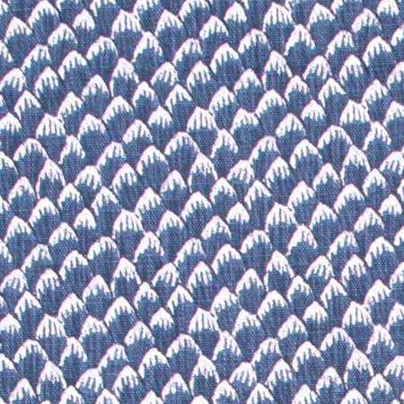 Snowcaps Cobalt by Carole Designer Fabric Wintermint 85% Cotton, 15% Linen Pakistan 24,000 Wyzenbeek Double Rubs 4 1/4" V, 3" H 54" - Swanky Fabrics -