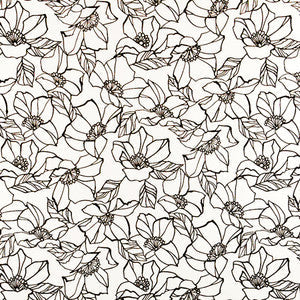 Carole Fabric Flower Stencil Domino