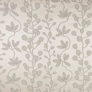 Kalani Gray Mist by Carole Designer Fabric Alabaster Allure 74% Polyester, 26% Rayon Woven In USA Passes 21,000 Double Rubs Wyzenbeek </p><p>Repeat: 28" V, 28 5/8" H 58" - Swanky Fabrics -